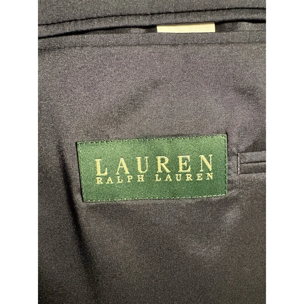 Lauren Ralph Lauren Blazer 50R Navy Wool Gold Button Sport Coat Classic Preppy